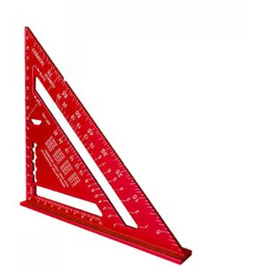 GreenZech (Red, Metric) Multi-Function Triangle Ruler - Set Square, Protractor, Line Scrib GreenZech (Red, Metric) Multi-Function Triangle Ruler - Set Square, Protractor, Line Scrib
