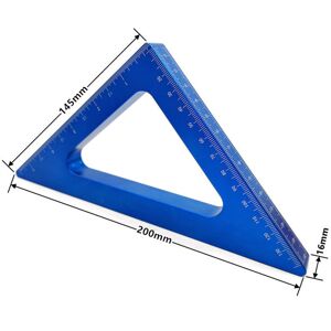 GreenZech (Bigger Blue) Aluminum Alloy Triangle Ruler - Laser-Engraved Scales, Compact & P GreenZech (Bigger Blue) Aluminum Alloy Triangle Ruler - Laser-Engraved Scales, Compact & P