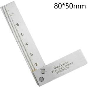 GreenZech (80*50mm) High Precision Stainless Steel Right Angle Ruler with Laser Etched Sca GreenZech (80*50mm) High Precision Stainless Steel Right Angle Ruler with Laser Etched Sca