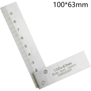 GreenZech (100*63mm) High Precision Stainless Steel Right Angle Ruler with Laser Etched Sc GreenZech (100*63mm) High Precision Stainless Steel Right Angle Ruler with Laser Etched Sc
