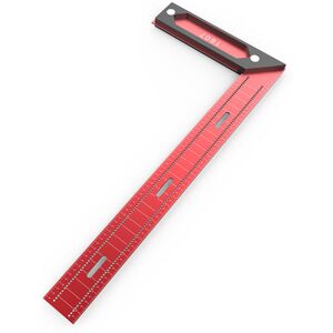 GreenZech (12 Inch) Red T-Shaped Woodworking Cross Ruler - Durable Aluminum Alloy, Precisi GreenZech (12 Inch) Red T-Shaped Woodworking Cross Ruler - Durable Aluminum Alloy, Precisi