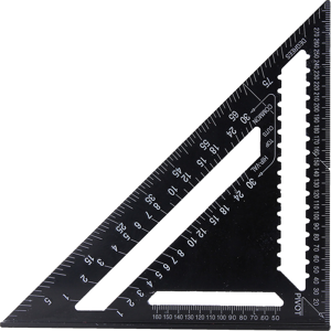 GreenZech 43X30X30cm Imperial Aluminum Alloy Triangle Ruler Black Triangular Ruler GreenZech 43X30X30cm Imperial Aluminum Alloy Triangle Ruler Black Triangular Ruler