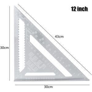 GreenZech (12 Inch, Metric) 7/12" Aluminum Alloy Angle Square Triangle Ruler Roofing Carpe GreenZech (12 Inch, Metric) 7/12" Aluminum Alloy Angle Square Triangle Ruler Roofing Carpe