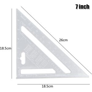 GreenZech (7 Inch, Metric) 7/12" Aluminum Alloy Angle Square Triangle Ruler Roofing Carpen GreenZech (7 Inch, Metric) 7/12" Aluminum Alloy Angle Square Triangle Ruler Roofing Carpen