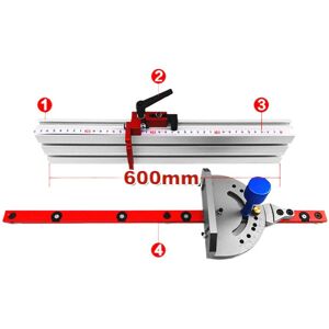 GreenZech (3#) Aluminum Alloy Miter Gauge for Table Saws - Options: Gauge Only, 600mm Fenc GreenZech (3#) Aluminum Alloy Miter Gauge for Table Saws - Options: Gauge Only, 600mm Fenc