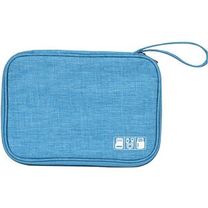 GreenZech (Blue) Digital Cable Bag Multi-function USB Gadgets Wires Charger Power Battery GreenZech (Blue) Digital Cable Bag Multi-function USB Gadgets Wires Charger Power Battery