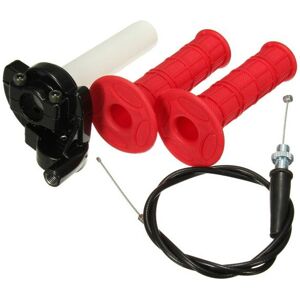 GreenZech 22mm 7/8 inch Throttle Grips Twist With Cable Quick Action For 110cc 125cc Pit D GreenZech 22mm 7/8 inch Throttle Grips Twist With Cable Quick Action For 110cc 125cc Pit D