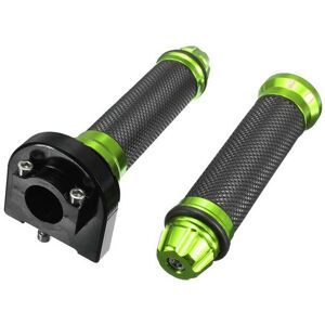 GreenZech (Green) 22mm CNC Aluminum Throttle Tube Handbar Grips For Motorcycle Dirt Bike GreenZech (Green) 22mm CNC Aluminum Throttle Tube Handbar Grips For Motorcycle Dirt Bike
