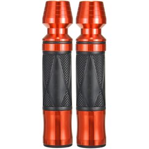 GreenZech (Orange) 7/8 inch Pair Handlebar Hand Grips Motorcycle Sports Bike Rubber Alumin GreenZech (Orange) 7/8 inch Pair Handlebar Hand Grips Motorcycle Sports Bike Rubber Alumin