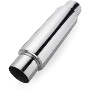 GreenZech Universal Turbo Exhaust Muffler Resonator 304 Stainless Steel 3 Inch Inelt 3 Inc GreenZech Universal Turbo Exhaust Muffler Resonator 304 Stainless Steel 3 Inch Inelt 3 Inc