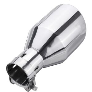 GreenZech (Silver) 54-102mm Rear Exhaust Muffler Pipe Tail Muffler Tip Stainless Steel Rou GreenZech (Silver) 54-102mm Rear Exhaust Muffler Pipe Tail Muffler Tip Stainless Steel Rou
