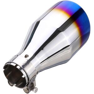 GreenZech (Blue) 54-102mm Rear Exhaust Muffler Pipe Tail Muffler Tip Stainless Steel Round GreenZech (Blue) 54-102mm Rear Exhaust Muffler Pipe Tail Muffler Tip Stainless Steel Round