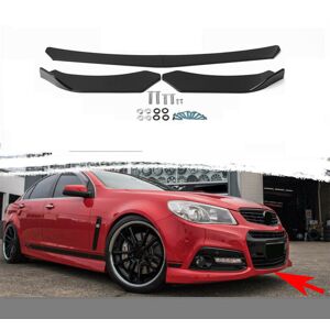 GreenZech 4PCS Black Front Lip Chin Bumper Spoilers Body Kits For Car Universal GreenZech 4PCS Black Front Lip Chin Bumper Spoilers Body Kits For Car Universal