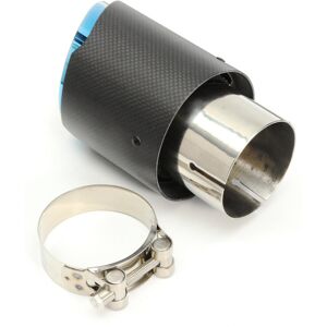 GreenZech Universal 63mm Blue Steel End Carbon Fiber Exhaust Muffler Tip Pipe GreenZech Universal 63mm Blue Steel End Carbon Fiber Exhaust Muffler Tip Pipe