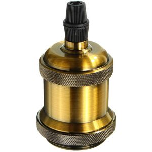 GreenZech (Yellow Bronze) E27 E26 Vintage Retro Edison Screw Bulb Socket Lamp Holder Light GreenZech (Yellow Bronze) E27 E26 Vintage Retro Edison Screw Bulb Socket Lamp Holder Light