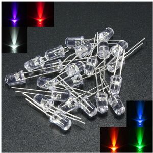 GreenZech 120pcs 5mm White Red Blue Green Yellow Purple LED Light Bulb Emitting Diode Lamp GreenZech 120pcs 5mm White Red Blue Green Yellow Purple LED Light Bulb Emitting Diode Lamp