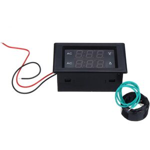 GreenZech (Black) AC Three-phase 500V 100A LED Dual Display AC Voltmeter Current Meter Dig GreenZech (Black) AC Three-phase 500V 100A LED Dual Display AC Voltmeter Current Meter Dig