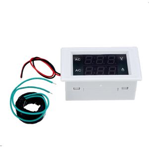 GreenZech (White) AC Three-phase 500V 100A LED Dual Display AC Voltmeter Current Meter Dig GreenZech (White) AC Three-phase 500V 100A LED Dual Display AC Voltmeter Current Meter Dig