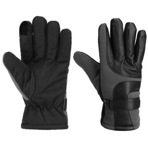 GreenZech (Grey) Motorcycle Leather Gloves Touch Screen Winter Warm Waterproof GreenZech (Grey) Motorcycle Leather Gloves Touch Screen Winter Warm Waterproof