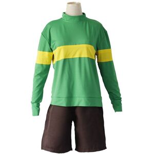 Unbranded (Green Chara T shirt+Shorts, Male M) Frisk Chara Undertale Cosplay Tshirt Sweats Unbranded (Green Chara T shirt+Shorts, Male M) Frisk Chara Undertale Cosplay Tshirt Sweats