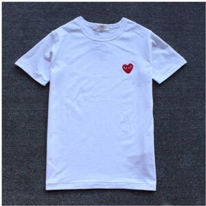Unbranded (White, M) Comme Garcons Des Cdg Play Little Red Heart Cotton Short Sleeve Fashi Unbranded (White, M) Comme Garcons Des Cdg Play Little Red Heart Cotton Short Sleeve Fashi