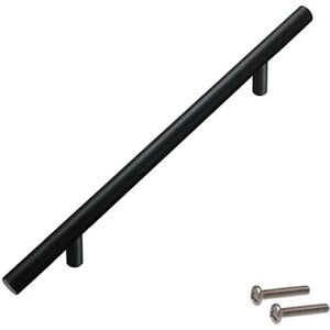 Unbranded (Black, 12*450*288mm) T Bar Handles Bathroom Kitchen Cupboard Drawer Cabinet Doo Unbranded (Black, 12*450*288mm) T Bar Handles Bathroom Kitchen Cupboard Drawer Cabinet Doo