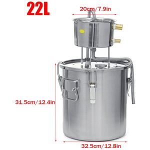 GreenZech (22L/ 5.8(US Gal)) 11/22/35L Alcohol Water Distiller Stainless Fruit Liquor Maki GreenZech (22L/ 5.8(US Gal)) 11/22/35L Alcohol Water Distiller Stainless Fruit Liquor Maki