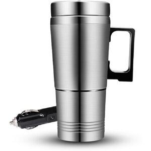 GreenZech (24V) 400ml Car Heating Cup Stainless Steel Auto Water Heater Kettle Travel Coff GreenZech (24V) 400ml Car Heating Cup Stainless Steel Auto Water Heater Kettle Travel Coff