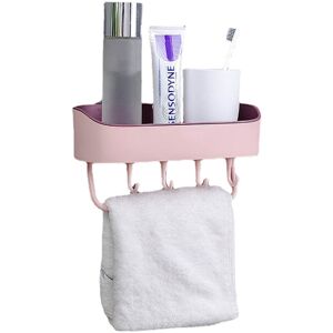 GreenZech (Pink) Bathroom Wall-mounted Storage Shelf Kitchen Storage Caddy Rack Organizer GreenZech (Pink) Bathroom Wall-mounted Storage Shelf Kitchen Storage Caddy Rack Organizer