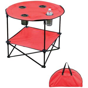 GreenZech (Red) 600D Canvas Beach Table Folding Lightweight Tabletop 4 Cup Holders Portabl GreenZech (Red) 600D Canvas Beach Table Folding Lightweight Tabletop 4 Cup Holders Portabl