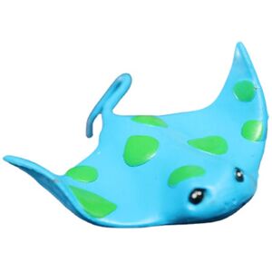 GreenZech (Blue spots flat fish) Mini Fish Whale Micro Landscape Decorations Garden DIY De GreenZech (Blue spots flat fish) Mini Fish Whale Micro Landscape Decorations Garden DIY De