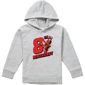 (12-13 Years, Athletic Heather) Marvel Childrens/Kids Iron Man 8th Birthday Hood (12-13 Years, Athletic Heather) Marvel Childrens/Kids Iron Man 8th Birthday Hood