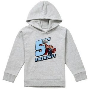 (9-11 Years, Athletic Heather) Marvel Childrens/Kids Thor Heather 5th Birthday H (9-11 Years, Athletic Heather) Marvel Childrens/Kids Thor Heather 5th Birthday H