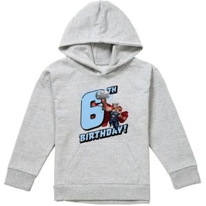 (7-8 Years, Athletic Heather) Marvel Childrens/Kids Thor Heather 6th Birthday Ho (7-8 Years, Athletic Heather) Marvel Childrens/Kids Thor Heather 6th Birthday Ho
