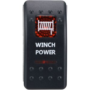 GreenZech (Winch Power) 12V 20A Marine 5-Pin Rocker Switch Orange LED SPST ON-OFF Light Ba GreenZech (Winch Power) 12V 20A Marine 5-Pin Rocker Switch Orange LED SPST ON-OFF Light Ba