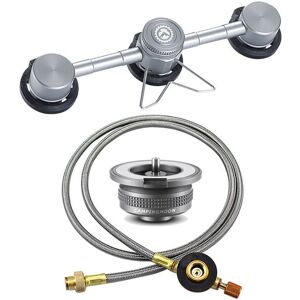 GreenZech (Style 4) 3 In 1 Butane Adapter Aluminum Alloy Conversion Adapter Cassette Gas C GreenZech (Style 4) 3 In 1 Butane Adapter Aluminum Alloy Conversion Adapter Cassette Gas C