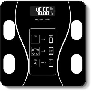 GreenZech (Black) Smart Wireless Body Fat Scale USB+Solar Charing BMI Scales Digital Scale GreenZech (Black) Smart Wireless Body Fat Scale USB+Solar Charing BMI Scales Digital Scale
