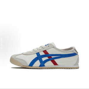 Unbranded (White/Blue/Red, EU42.5) Tiger Shoes MEXICO 66 men's leather sneakers and women' Unbranded (White/Blue/Red, EU42.5) Tiger Shoes MEXICO 66 men's leather sneakers and women'