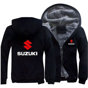 Unbranded (Black, XL) Winter Unisex Suzuki Fleece Thicken Hoodie Warm Sweatshirt Zipper Ja Unbranded (Black, XL) Winter Unisex Suzuki Fleece Thicken Hoodie Warm Sweatshirt Zipper Ja