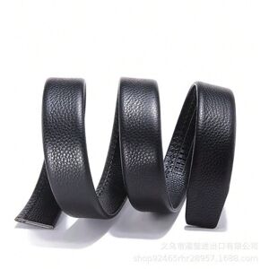 Gaatpot (Black edging, 125cm) Men's genuine top layer cowhide leather belt with lychee p Gaatpot (Black edging, 125cm) Men's genuine top layer cowhide leather belt with lychee p