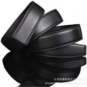 Gaatpot (Black double line, 130cm) Men's genuine top layer cowhide leather belt with lyc Gaatpot (Black double line, 130cm) Men's genuine top layer cowhide leather belt with lyc