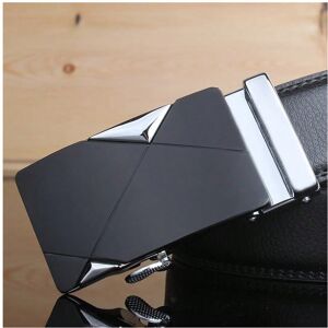 Gaatpot (Silver Cube, 125cm) Men's leather automatic buckle belt for all seasons light l Gaatpot (Silver Cube, 125cm) Men's leather automatic buckle belt for all seasons light l