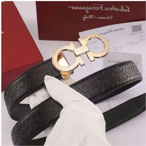 Gaatpot (Gold buckle with horseshoe pattern, 120) Light luxury belt men's two-layer cowh Gaatpot (Gold buckle with horseshoe pattern, 120) Light luxury belt men's two-layer cowh