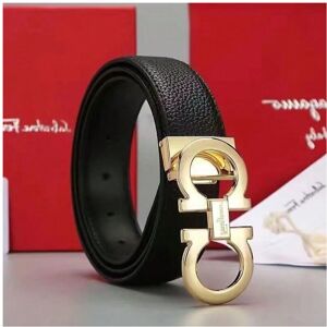 Gaatpot (Lychee pattern gold buckle, 105) Light luxury belt men's two-layer cowhide 8-sh Gaatpot (Lychee pattern gold buckle, 105) Light luxury belt men's two-layer cowhide 8-sh