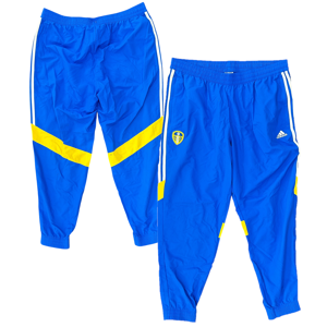 (2XL) Leeds United Men's Trousers adidas Football Blue Training Pants - New (2XL) Leeds United Men's Trousers adidas Football Blue Training Pants - New