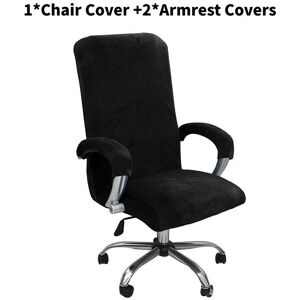 Unbranded (Black, XL) Solid Color Office Computer Chair Covers Dustproof Wear Protector Re Unbranded (Black, XL) Solid Color Office Computer Chair Covers Dustproof Wear Protector Re