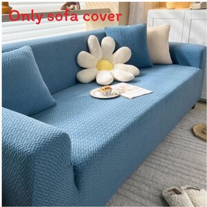 Unbranded (Blue, 3 Seat) Simple Elasticity Solid Color Inclusive Sofa Cover With Design Pa Unbranded (Blue, 3 Seat) Simple Elasticity Solid Color Inclusive Sofa Cover With Design Pa