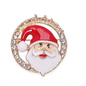 Gaatpot (38. Santa Claus head brooch) Fashion Christmas brooch alloy oil drip Christmas Gaatpot (38. Santa Claus head brooch) Fashion Christmas brooch alloy oil drip Christmas