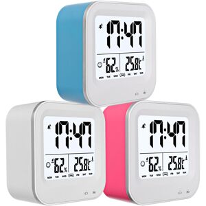 GreenZech (White) Luminous Silent Humidity Temperature Alarm Clock LCD Display Alarm Clock GreenZech (White) Luminous Silent Humidity Temperature Alarm Clock LCD Display Alarm Clock