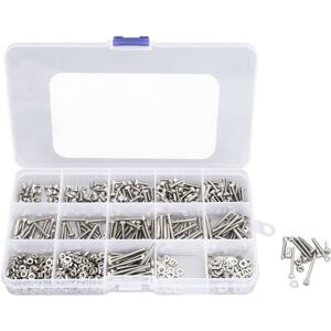 Unbranded 840Pcs Bolts Nuts Assortment Kit Metric M2.5 Unbranded 840Pcs Bolts Nuts Assortment Kit Metric M2.5